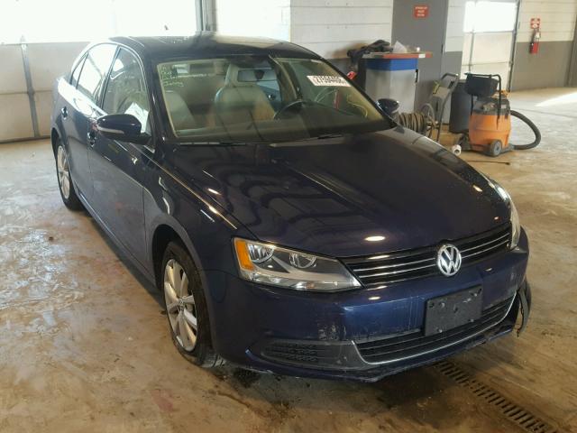 3VWDP7AJ7DM351775 - 2013 VOLKSWAGEN JETTA SE BLUE photo 1
