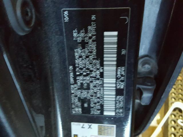 JTLKT334664117913 - 2006 TOYOTA SCION XB BLACK photo 10