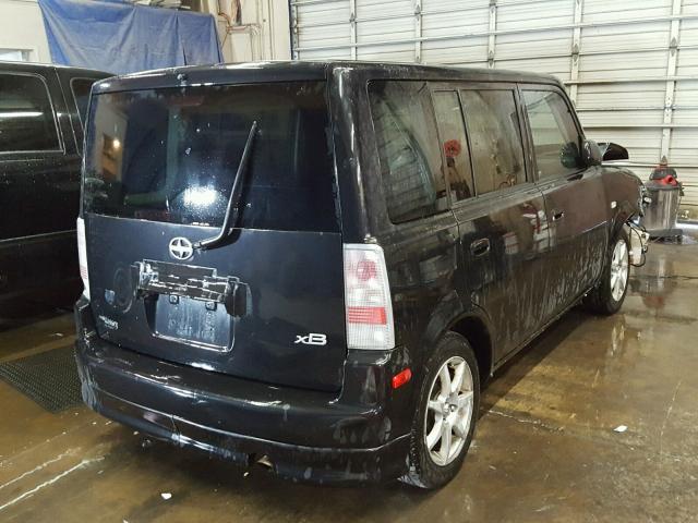 JTLKT334664117913 - 2006 TOYOTA SCION XB BLACK photo 4