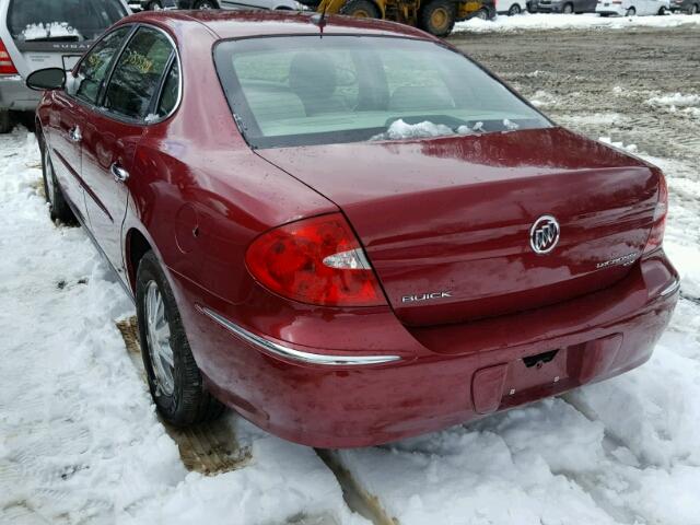 2G4WC582381259663 - 2008 BUICK LACROSSE C RED photo 3