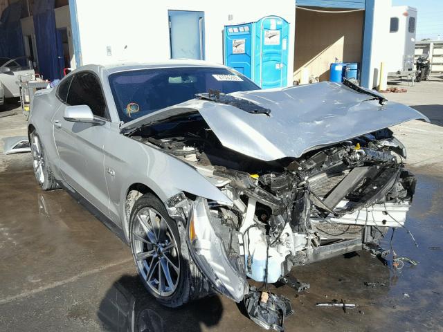 1FA6P8CF5F5381740 - 2015 FORD MUSTANG GT SILVER photo 1