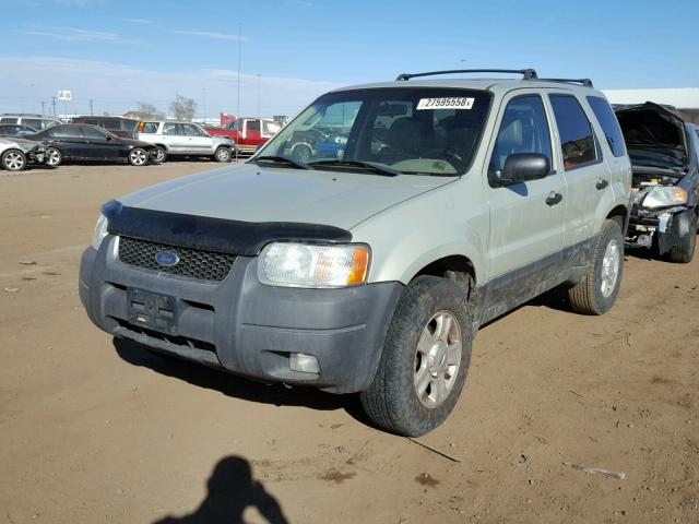 1FMYU93114DA22468 - 2004 FORD ESCAPE XLT TEAL photo 2