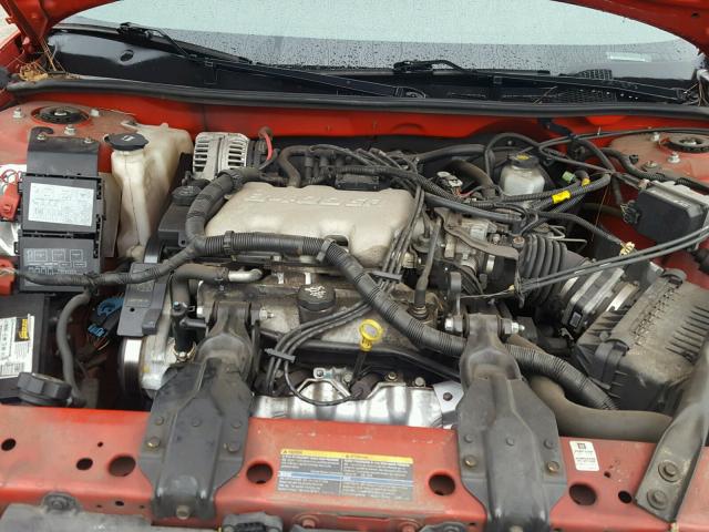 2G1WF52E749381428 - 2004 CHEVROLET IMPALA RED photo 7