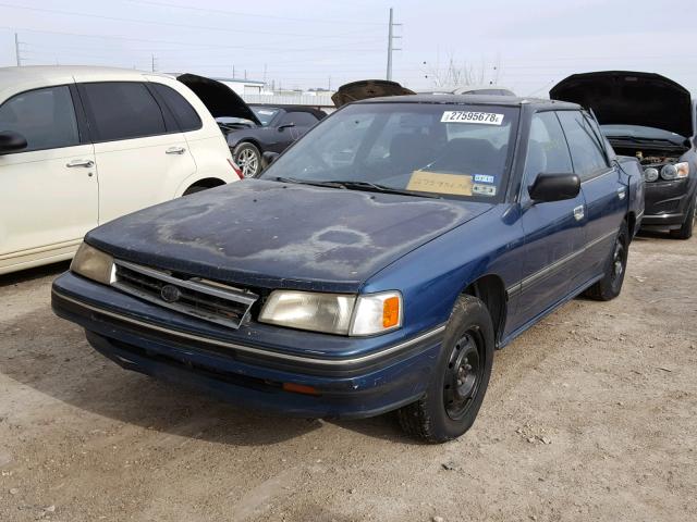 JF2BC63C1LH625782 - 1990 SUBARU LEGACY L BLUE photo 2