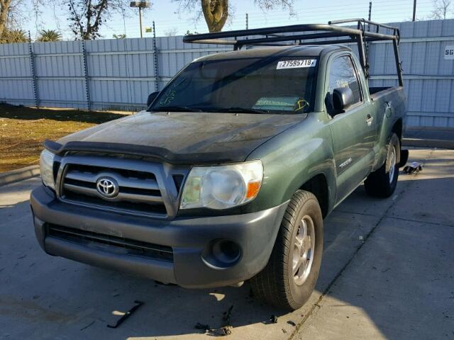 5TENX22N79Z627183 - 2009 TOYOTA TACOMA GREEN photo 2