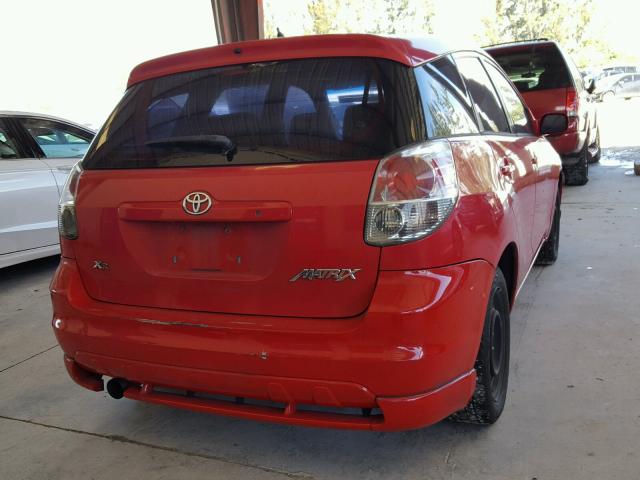 2T1KR32E85C405710 - 2005 TOYOTA COROLLA MA RED photo 4