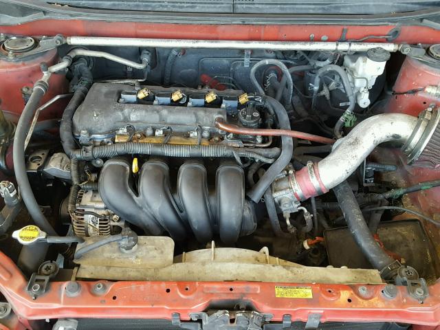 2T1KR32E85C405710 - 2005 TOYOTA COROLLA MA RED photo 7