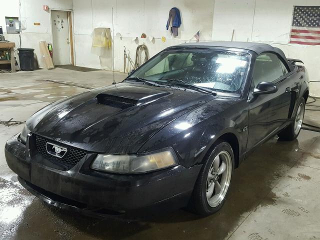 1FAFP45X61F247367 - 2001 FORD MUSTANG GT BLACK photo 2