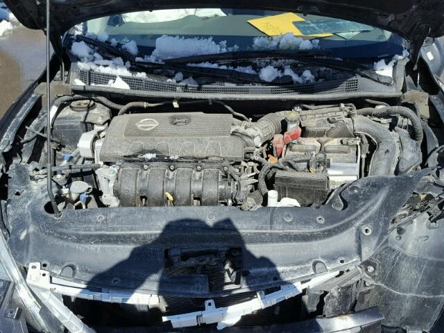 3N1AB7AP6EL612090 - 2014 NISSAN SENTRA S CHARCOAL photo 7