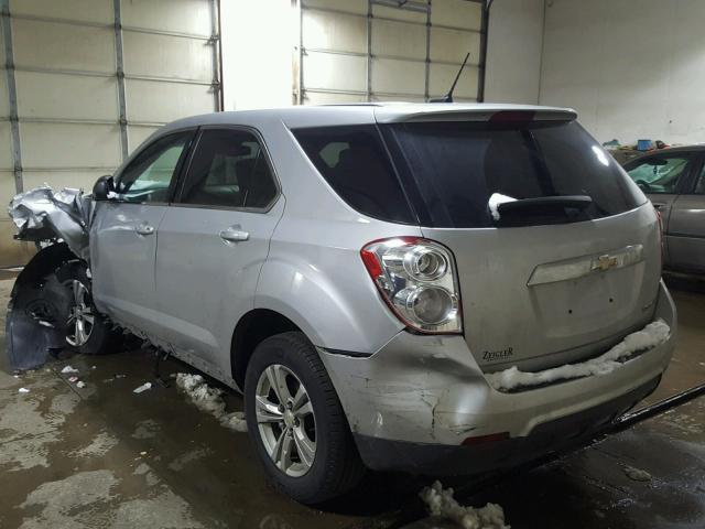 2GNALBEK1D6357662 - 2013 CHEVROLET EQUINOX LS SILVER photo 3