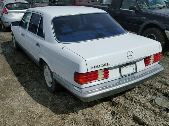 WDBCA39D7JA403940 - 1988 MERCEDES-BENZ 560 SEL WHITE photo 3