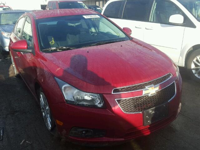 1G1PJ5S93B7175589 - 2011 CHEVROLET CRUZE ECO RED photo 1