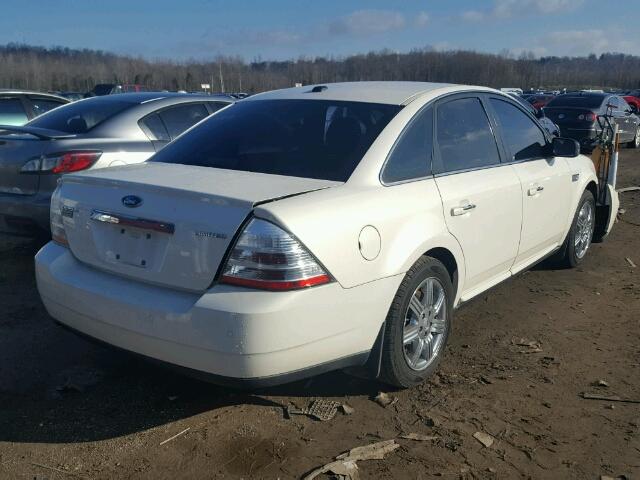 1FAHP25WX9G118848 - 2009 FORD TAURUS LIM WHITE photo 4