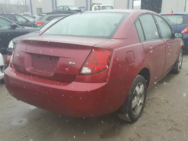 1G8AL58B47Z180808 - 2007 SATURN ION LEVEL RED photo 4