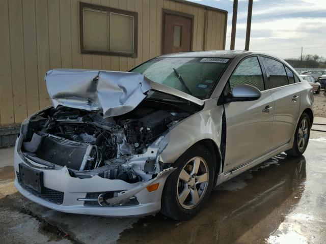 1G1PF5SC7C7175142 - 2012 CHEVROLET CRUZE LT SILVER photo 2