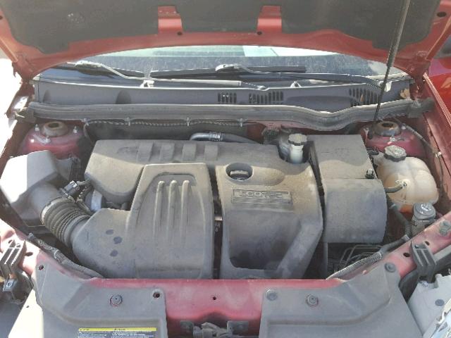 1G1AD1F53A7151238 - 2010 CHEVROLET COBALT 1LT RED photo 7