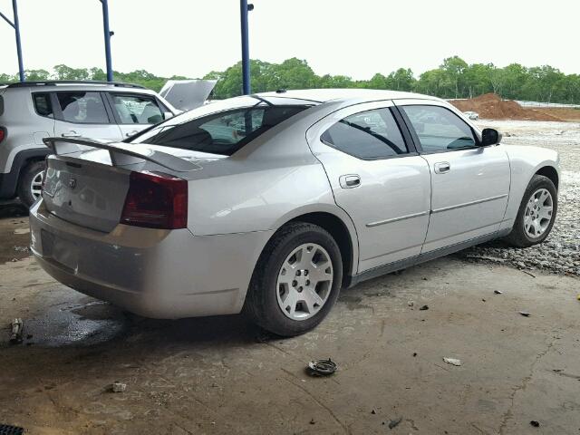 2B3KA43G17H760824 - 2007 DODGE CHARGER SE SILVER photo 4