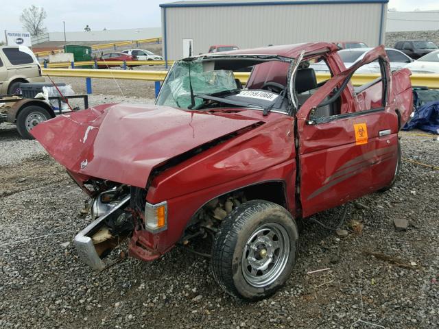 1N6SD11S1SC429973 - 1995 NISSAN TRUCK E/XE RED photo 2