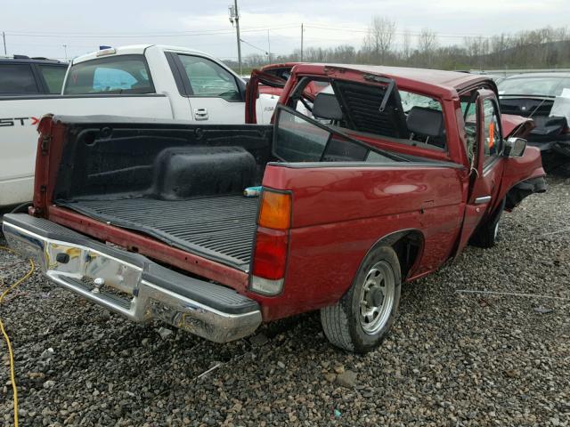 1N6SD11S1SC429973 - 1995 NISSAN TRUCK E/XE RED photo 4