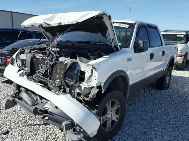 1FTPW14564KB58247 - 2004 FORD F150 SUPER WHITE photo 2