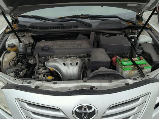 4T1BE46K97U130691 - 2007 TOYOTA CAMRY NEW SILVER photo 7