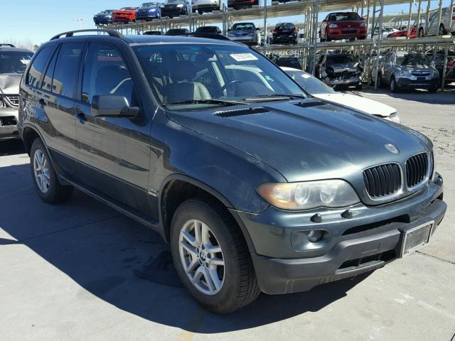 5UXFA13595LY17296 - 2005 BMW X5 3.0I GREEN photo 1