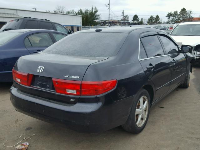 1HGCM56855A130032 - 2005 HONDA ACCORD EX BLACK photo 4