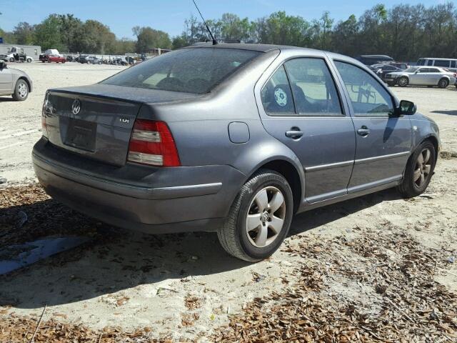 3VWSR69M54M074294 - 2004 VOLKSWAGEN JETTA GLS GRAY photo 4