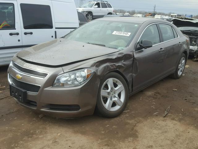1G1ZA5EUXCF218003 - 2012 CHEVROLET MALIBU LS ყავისფერი ფოტო 2