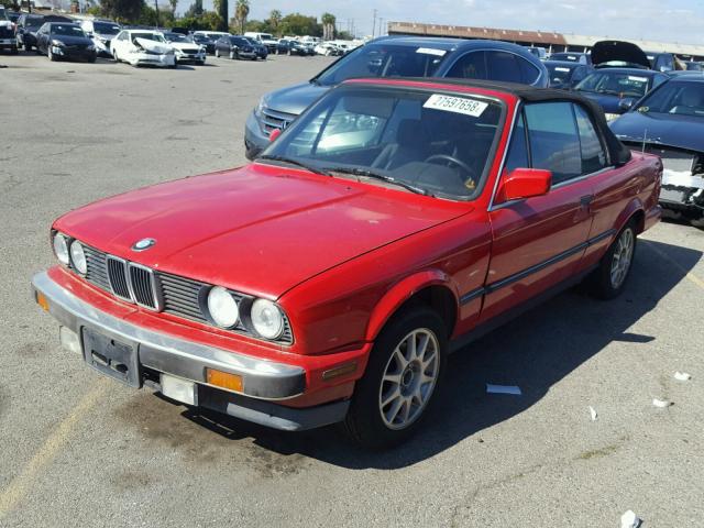 WBABB2306KEC17469 - 1989 BMW 325 I AUTO RED photo 2