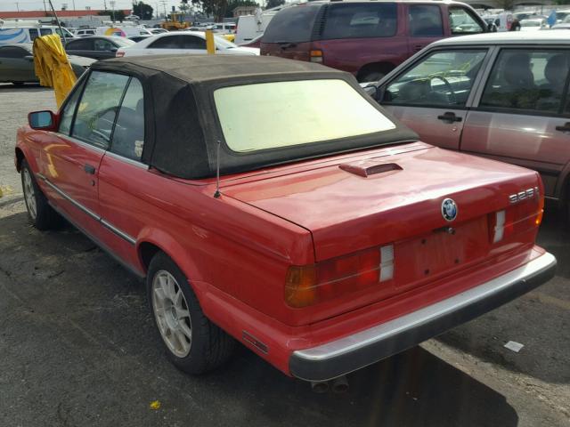 WBABB2306KEC17469 - 1989 BMW 325 I AUTO RED photo 3