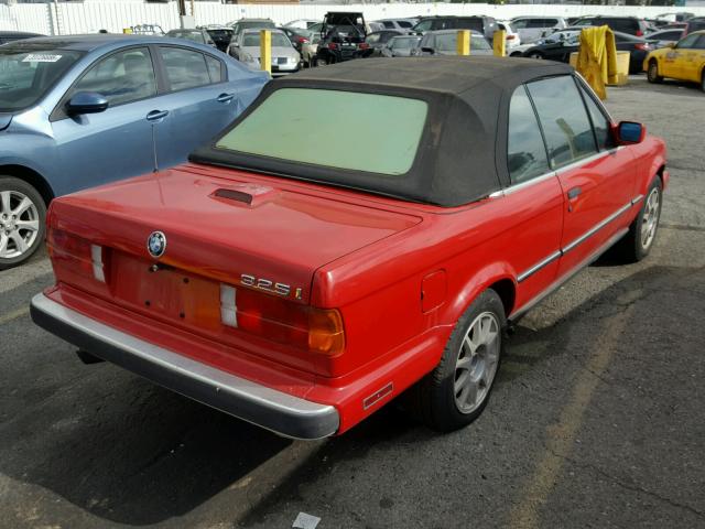 WBABB2306KEC17469 - 1989 BMW 325 I AUTO RED photo 4