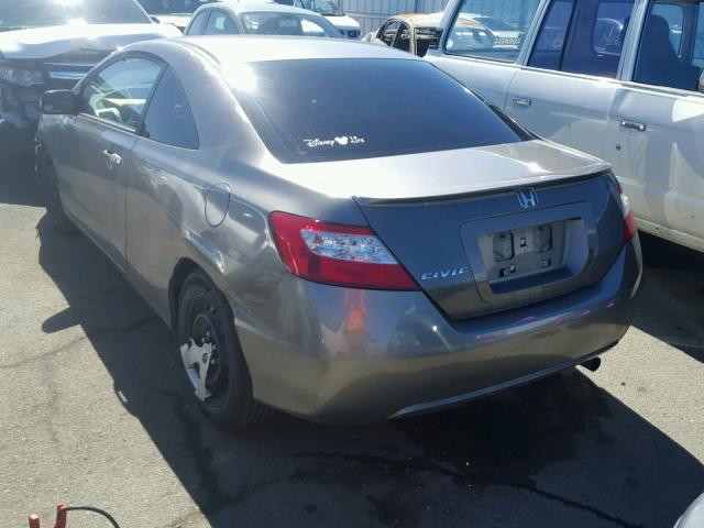 2HGFG12686H564854 - 2006 HONDA CIVIC LX GRAY photo 3