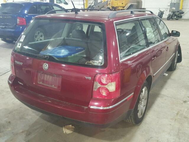 WVWWH63B13E009879 - 2003 VOLKSWAGEN PASSAT GLX 勃艮第红 照片 4