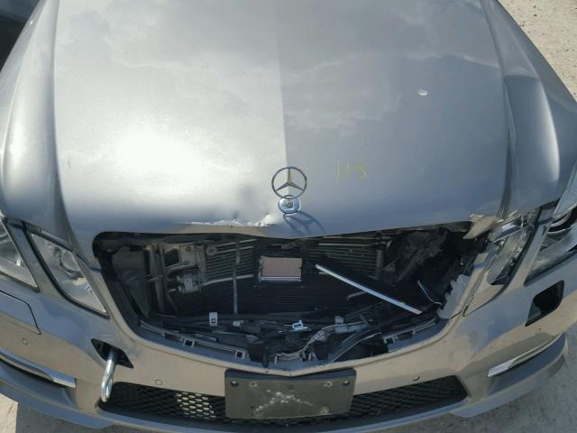 WDDHF2EB0CA545255 - 2012 MERCEDES-BENZ E 350 BLUE GRAY photo 7