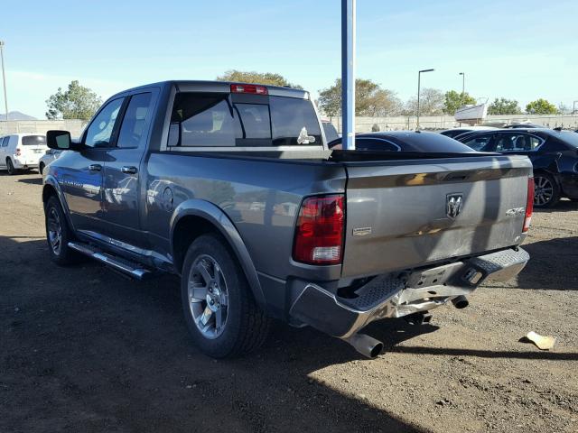 1C6RD7JT4CS272869 - 2012 DODGE RAM 1500 L GRAY photo 3