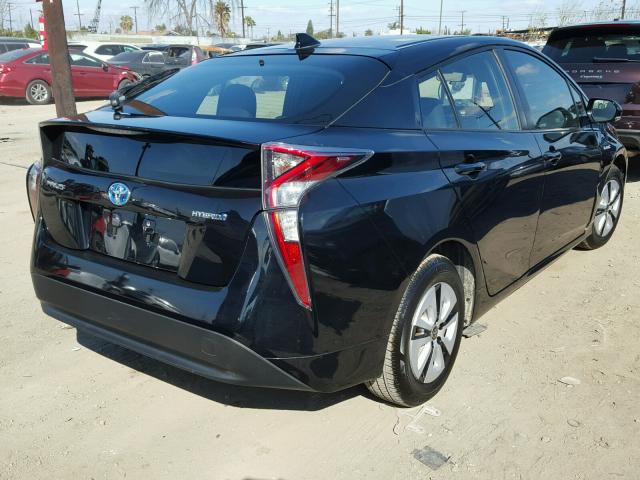 JTDKARFU6H3532240 - 2017 TOYOTA PRIUS BLACK photo 4