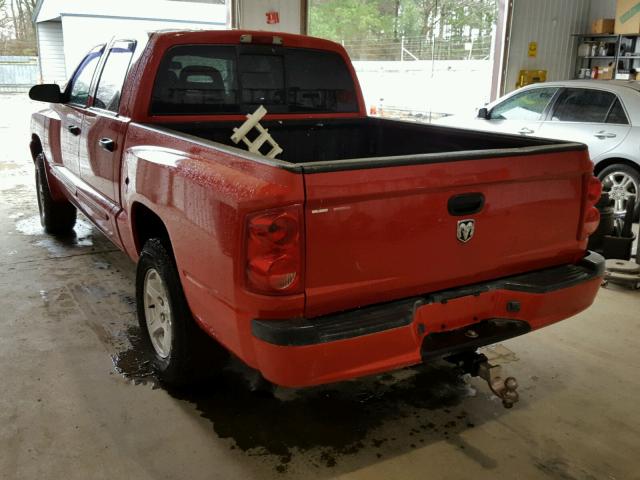 1D7HW48N36S690631 - 2006 DODGE DAKOTA QUA RED photo 3