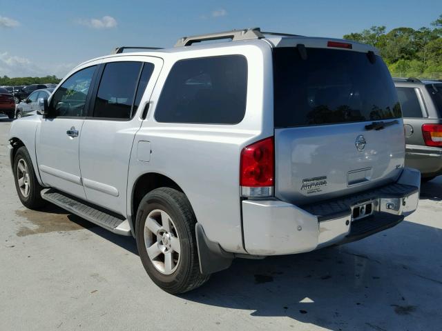 5N1AA08AX4N705214 - 2004 NISSAN ARMADA SE SILVER photo 3