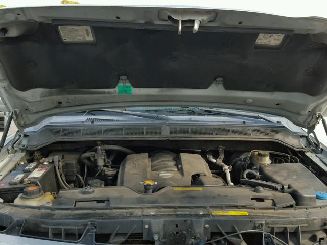 5N1AA08AX4N705214 - 2004 NISSAN ARMADA SE SILVER photo 7