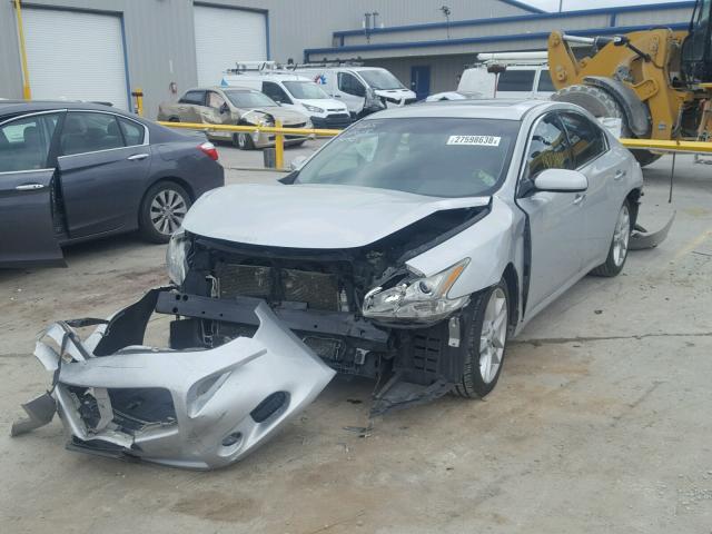 1N4AA5AP4CC820665 - 2012 NISSAN MAXIMA S SILVER photo 2