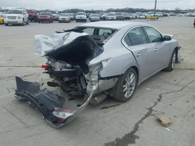 1N4AA5AP4CC820665 - 2012 NISSAN MAXIMA S SILVER photo 4