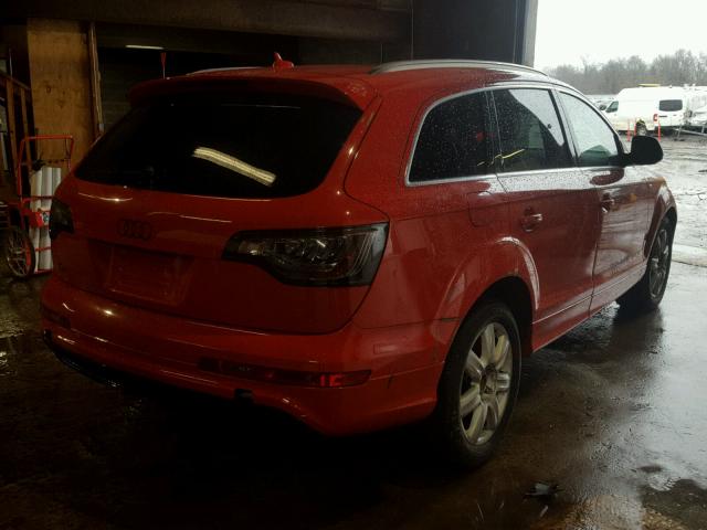 WA1CV74L39D010758 - 2009 AUDI Q7 4.2 QUA RED photo 4