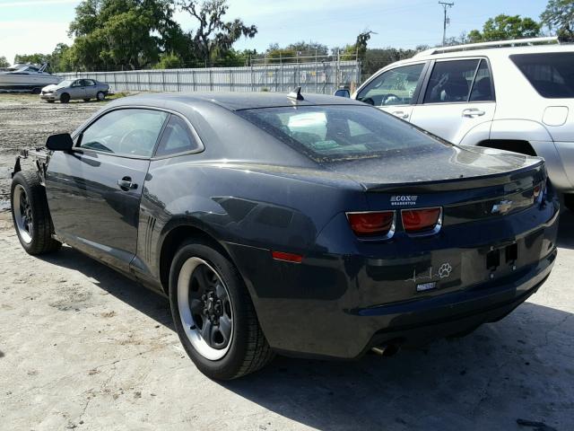 2G1FA1E39D9222900 - 2013 CHEVROLET CAMARO LS BLACK photo 3