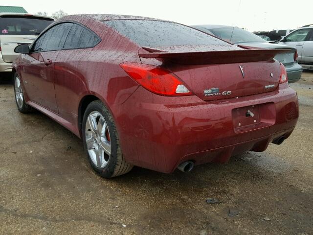 1G2ZM177594208325 - 2009 PONTIAC G6 GXP MAROON photo 3