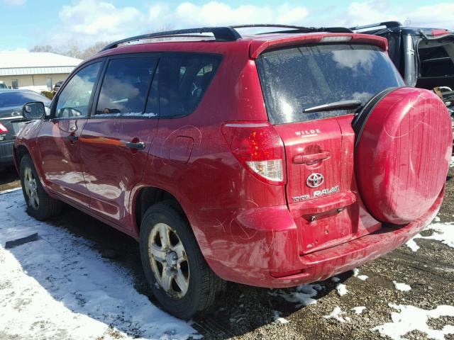 JTMZD33V785104343 - 2008 TOYOTA RAV4 RED photo 3