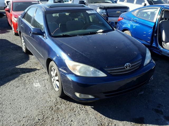 4T1BE32K13U195562 - 2003 TOYOTA CAMRY LE BLUE photo 1