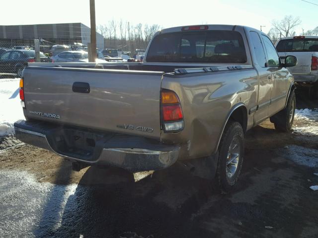 5TBBT44121S152802 - 2001 TOYOTA TUNDRA ACC GOLD photo 4