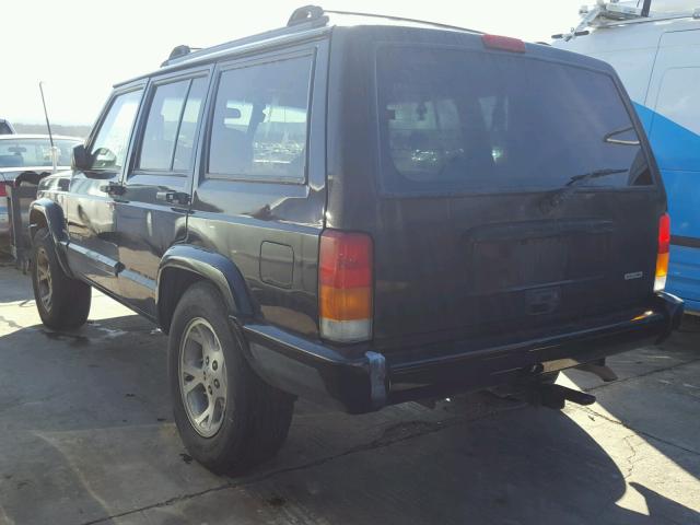 1J4FT48S41L559737 - 2001 JEEP CHEROKEE S BLACK photo 3