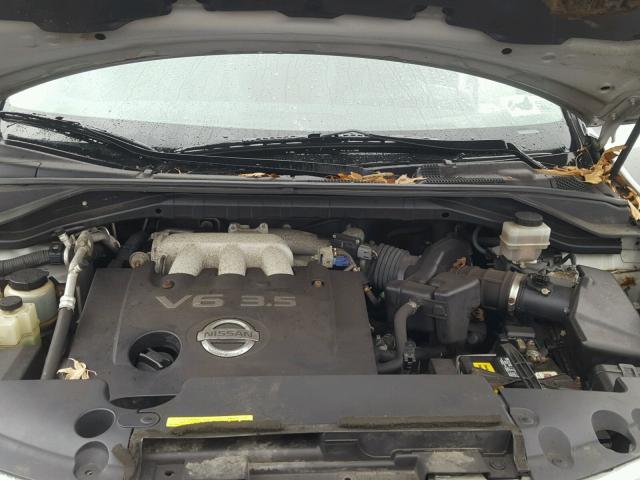 JN8AZ08W14W306098 - 2004 NISSAN MURANO SL SILVER photo 7